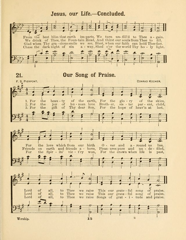 Select Songs No. 2: for the singing service in the prayer meeting; Sunday school; Christian Endeavor meetings page 15