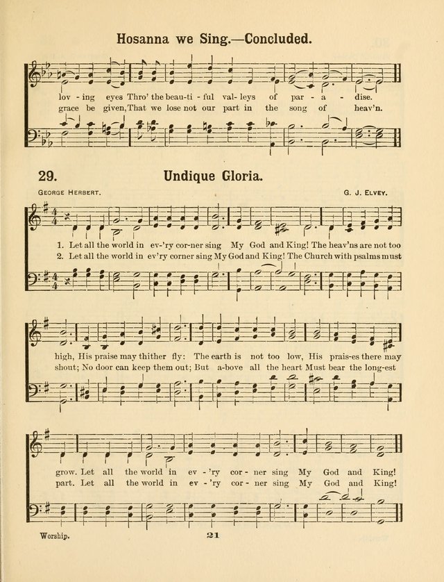 Select Songs No. 2: for the singing service in the prayer meeting; Sunday school; Christian Endeavor meetings page 21