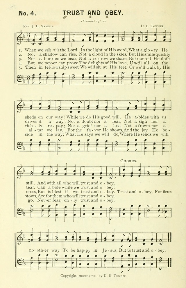 Sermons in Song No. 3: a collection of gospel hymns for use in the Sunday school, church prayer meeting, young people