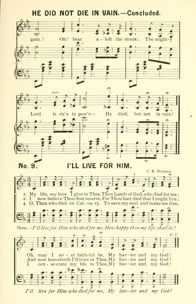 Sermons in Song No. 3: a collection of gospel hymns for use in the Sunday school, church prayer meeting, young people
