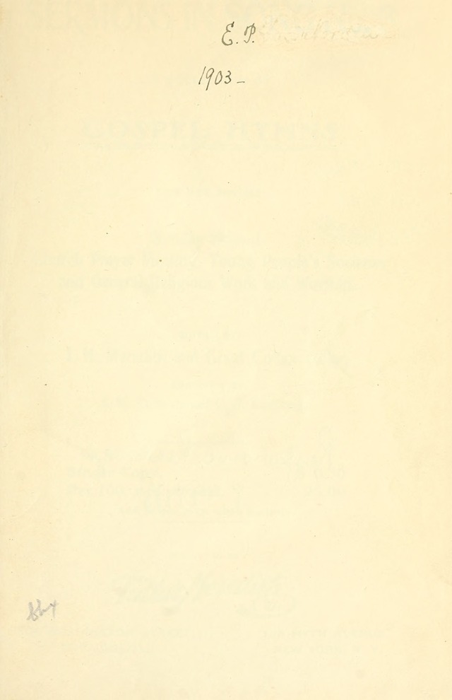 Sermons in Song No. 3: a collection of gospel hymns for use in the Sunday school, church prayer meeting, young people