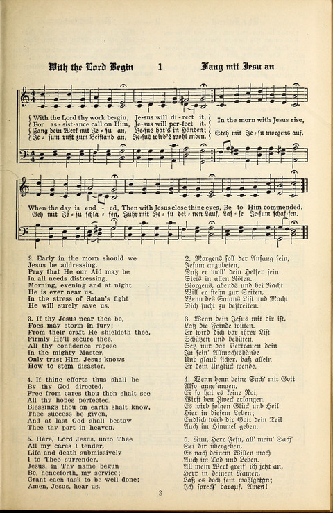 The Selah Song Book (Das Sela Gesangbuch) (2nd ed) page 1