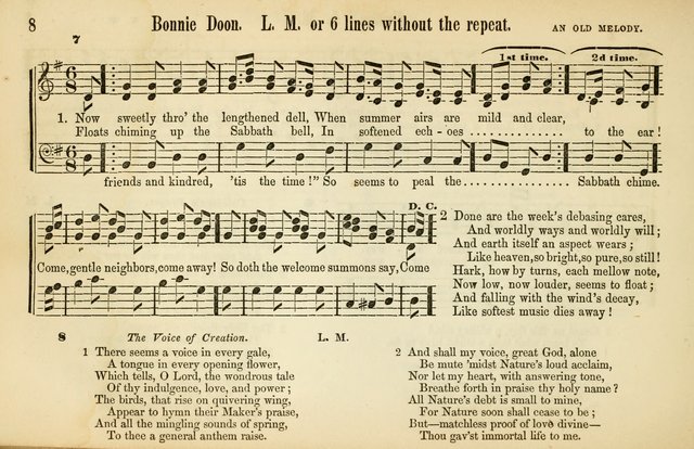 The Sabbath School: a complete collection of hymns and tunes for Sabbath schools, families, and social gatherings page 8
