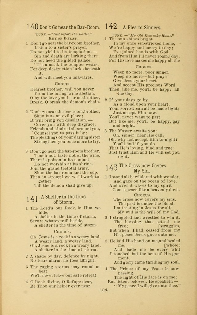 Songs and Solos used by the Christian Crusaders: in their Special Soul-Saving Work: and adapted for the church, grove, school, choir, and home page 103