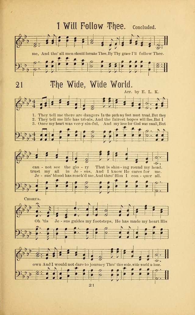 Songs and Solos used by the Christian Crusaders: in their Special Soul-Saving Work: and adapted for the church, grove, school, choir, and home page 20