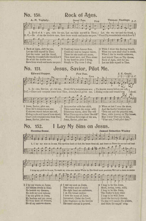 Salvation Songs: A collection of Songs and Hymns adapted to the needs of Revivals, Sabbath Schools, and Gospel Meetings Generally page 140