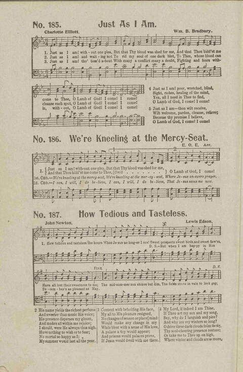 Salvation Songs: A collection of Songs and Hymns adapted to the needs of Revivals, Sabbath Schools, and Gospel Meetings Generally page 152