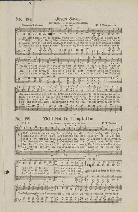 Salvation Songs: A collection of Songs and Hymns adapted to the needs of Revivals, Sabbath Schools, and Gospel Meetings Generally page 157