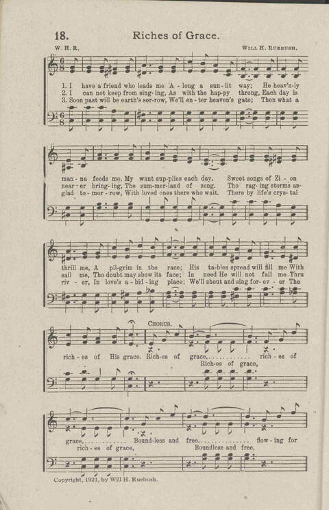 Salvation Songs: A collection of Songs and Hymns adapted to the needs of Revivals, Sabbath Schools, and Gospel Meetings Generally page 20