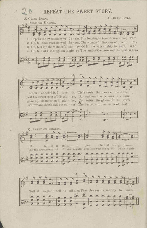 Salvation Songs: A collection of Songs and Hymns adapted to the needs of Revivals, Sabbath Schools, and Gospel Meetings Generally page 22