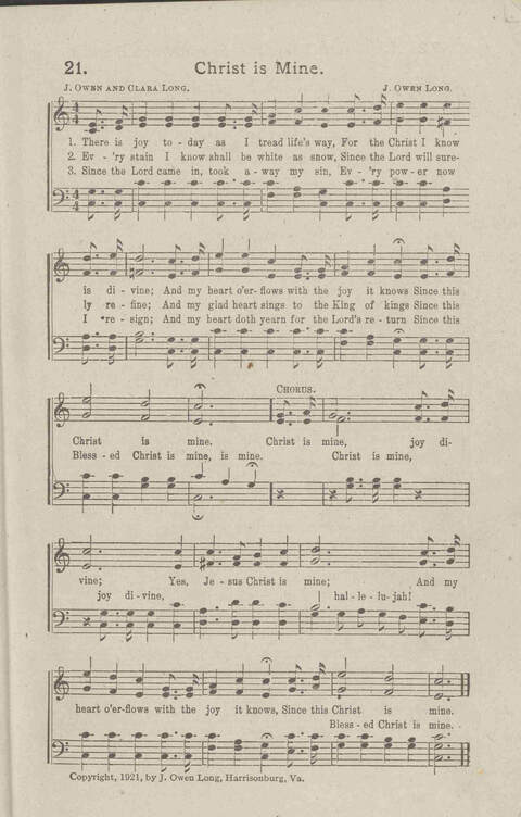 Salvation Songs: A collection of Songs and Hymns adapted to the needs of Revivals, Sabbath Schools, and Gospel Meetings Generally page 23