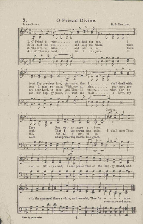 Salvation Songs: A collection of Songs and Hymns adapted to the needs of Revivals, Sabbath Schools, and Gospel Meetings Generally page 4