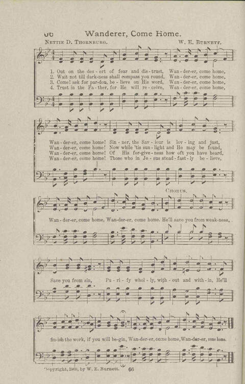 Salvation Songs: A collection of Songs and Hymns adapted to the needs of Revivals, Sabbath Schools, and Gospel Meetings Generally page 68