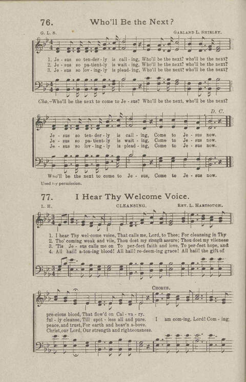 Salvation Songs: A collection of Songs and Hymns adapted to the needs of Revivals, Sabbath Schools, and Gospel Meetings Generally page 78