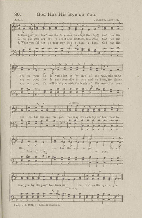 Salvation Songs: A collection of Songs and Hymns adapted to the needs of Revivals, Sabbath Schools, and Gospel Meetings Generally page 81