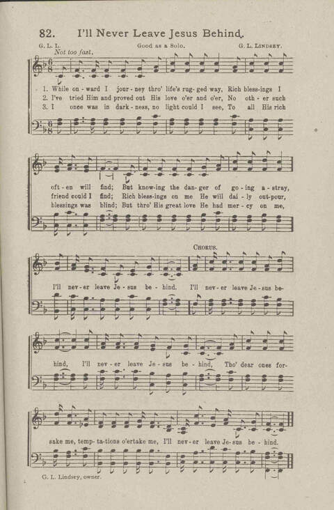 Salvation Songs: A collection of Songs and Hymns adapted to the needs of Revivals, Sabbath Schools, and Gospel Meetings Generally page 83
