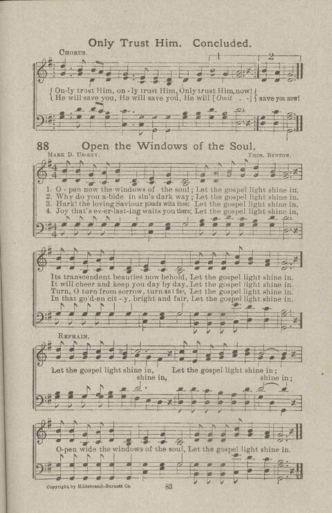 Salvation Songs: A collection of Songs and Hymns adapted to the needs of Revivals, Sabbath Schools, and Gospel Meetings Generally page 87