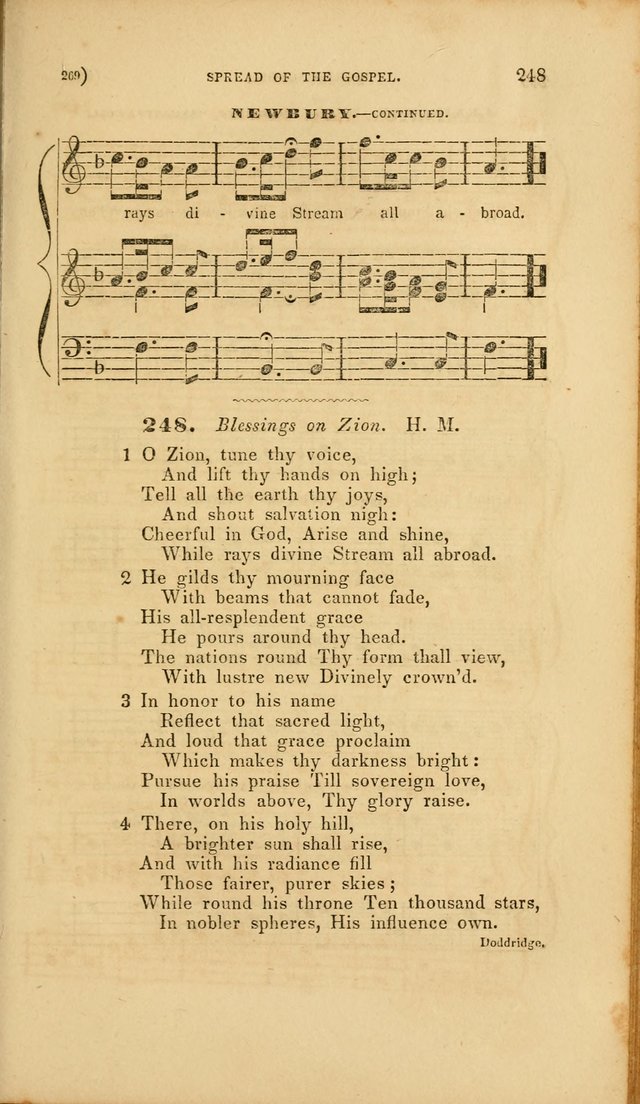 Sacred Songs for Family and Social Worship: comprising the most approved spiritual hymns with chaste and popular tunes page 269