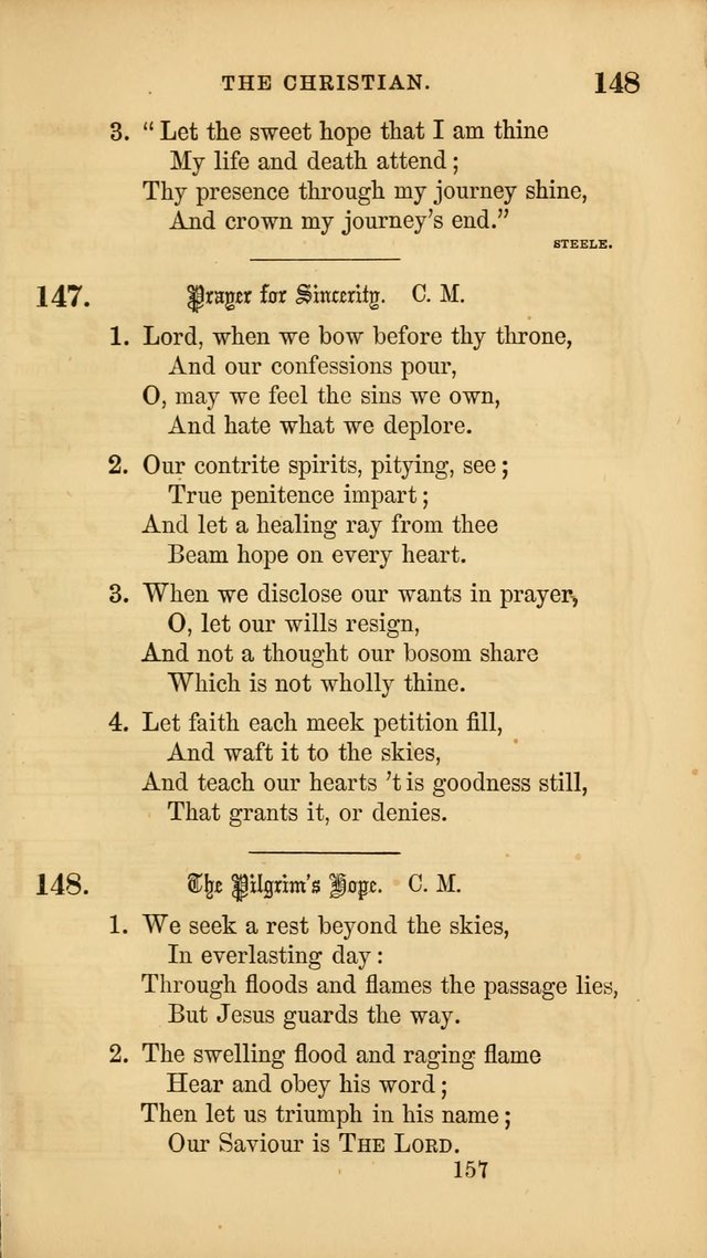 Sacred Songs for Family and Social Worship: comprising the most approved spiritual hymns with chaste and popular tunes ( New ed. rev. and enl.) page 159