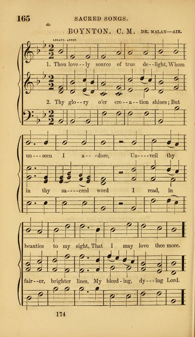 Sacred Songs for Family and Social Worship: comprising the most approved spiritual hymns with chaste and popular tunes ( New ed. rev. and enl.) page 176