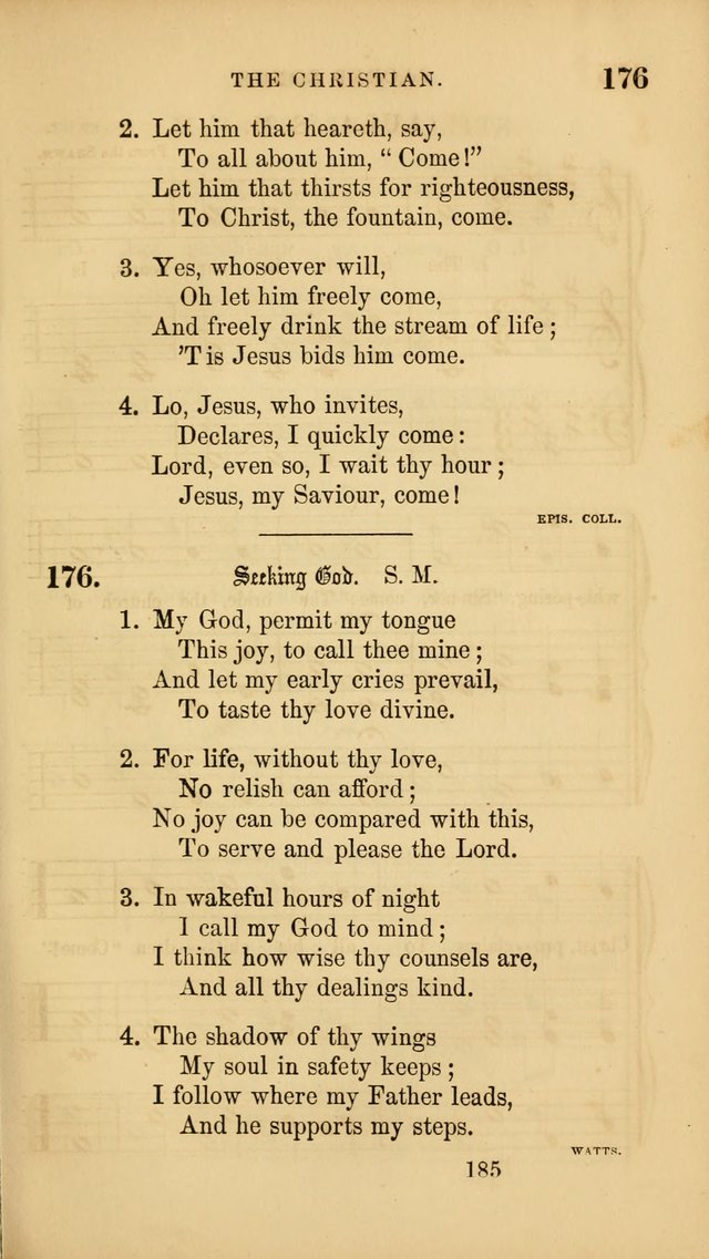 Sacred Songs for Family and Social Worship: comprising the most approved spiritual hymns with chaste and popular tunes ( New ed. rev. and enl.) page 187