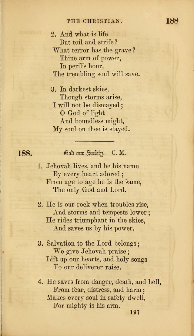 Sacred Songs for Family and Social Worship: comprising the most approved spiritual hymns with chaste and popular tunes ( New ed. rev. and enl.) page 199