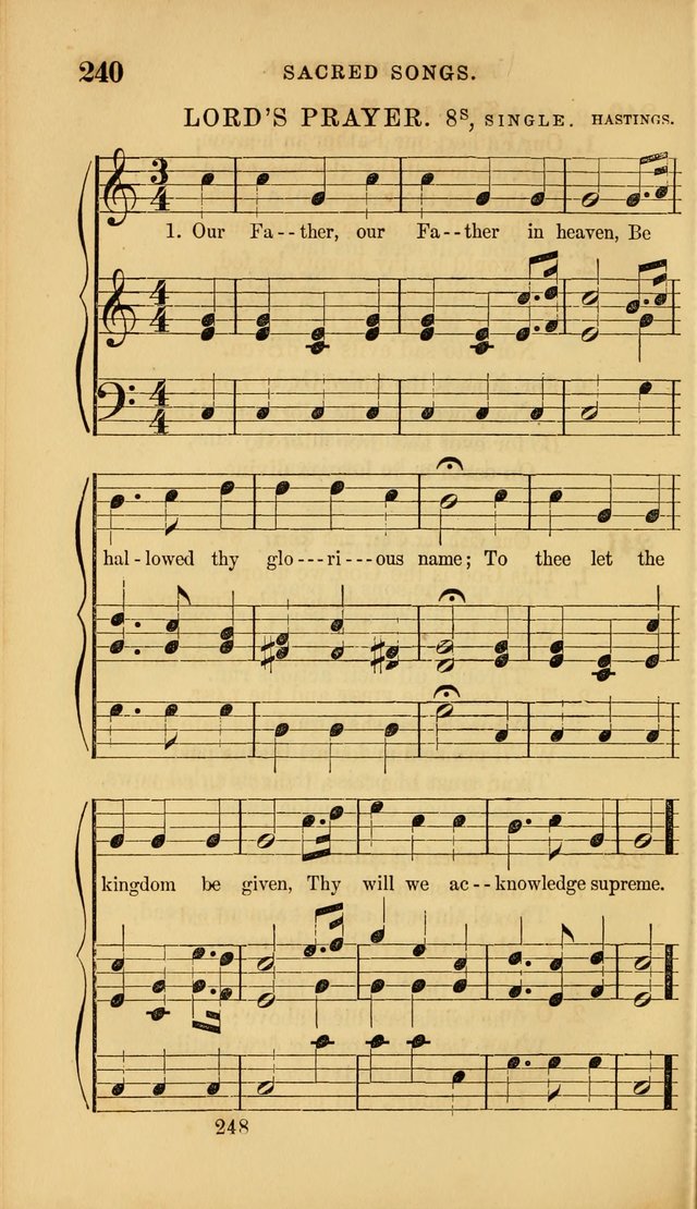 Sacred Songs for Family and Social Worship: comprising the most approved spiritual hymns with chaste and popular tunes ( New ed. rev. and enl.) page 250