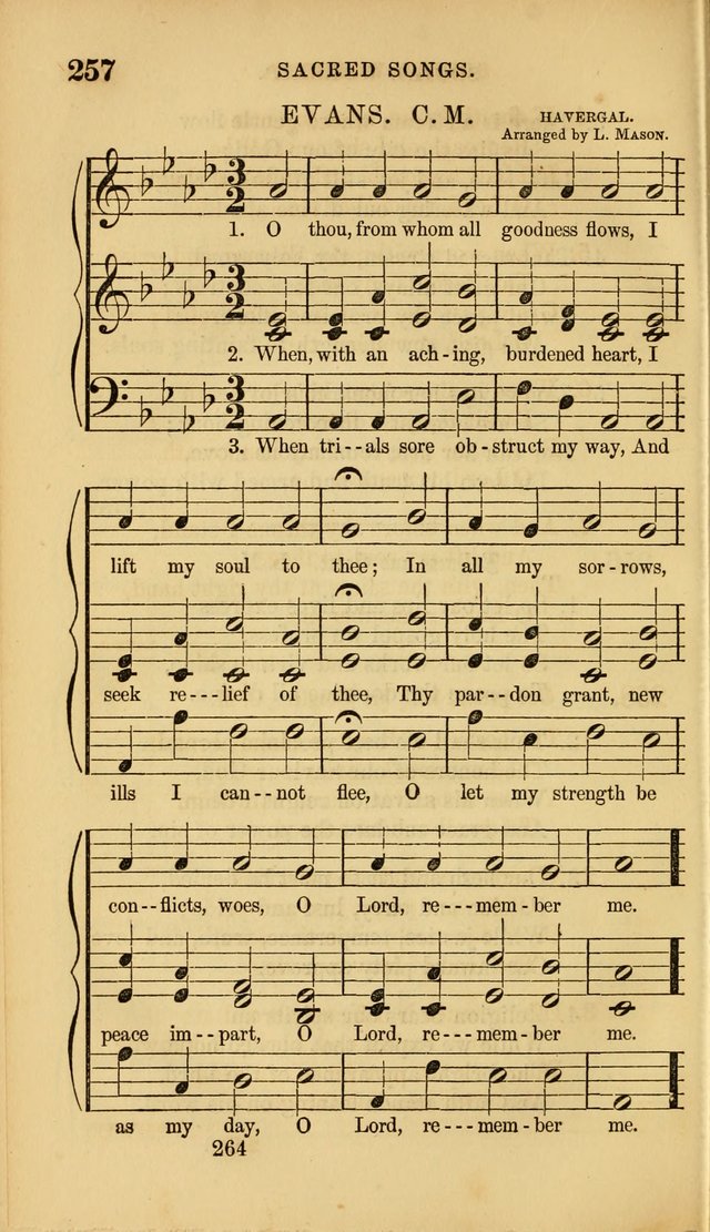 Sacred Songs for Family and Social Worship: comprising the most approved spiritual hymns with chaste and popular tunes ( New ed. rev. and enl.) page 266