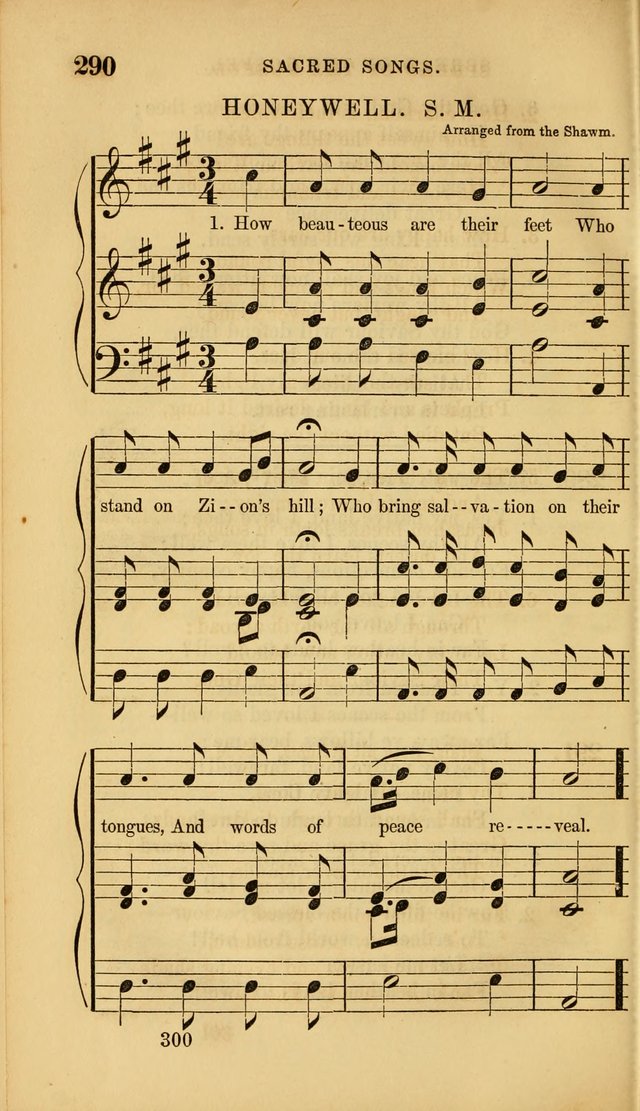 Sacred Songs for Family and Social Worship: comprising the most approved spiritual hymns with chaste and popular tunes ( New ed. rev. and enl.) page 302