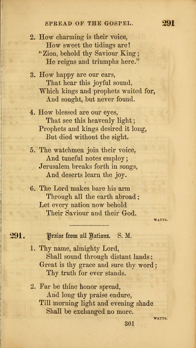 Sacred Songs for Family and Social Worship: comprising the most approved spiritual hymns with chaste and popular tunes ( New ed. rev. and enl.) page 303
