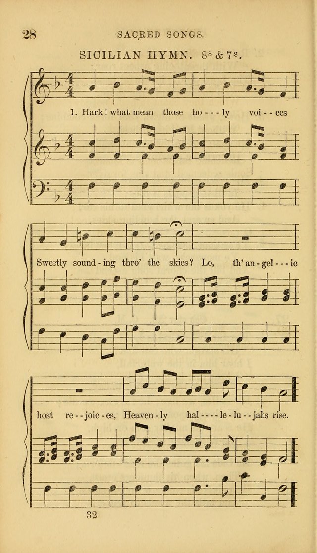 Sacred Songs for Family and Social Worship: comprising the most approved spiritual hymns with chaste and popular tunes ( New ed. rev. and enl.) page 32
