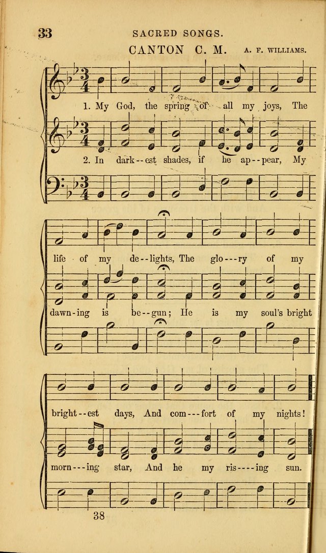 Sacred Songs for Family and Social Worship: comprising the most approved spiritual hymns with chaste and popular tunes ( New ed. rev. and enl.) page 38