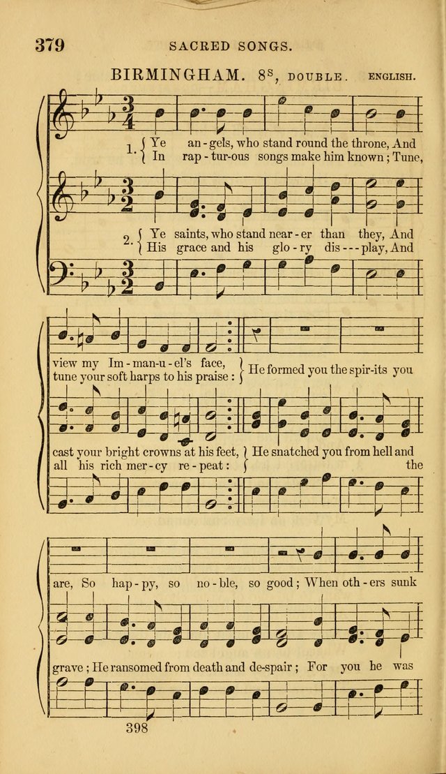 Sacred Songs for Family and Social Worship: comprising the most approved spiritual hymns with chaste and popular tunes ( New ed. rev. and enl.) page 400