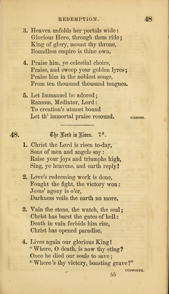 Sacred Songs for Family and Social Worship: comprising the most approved spiritual hymns with chaste and popular tunes ( New ed. rev. and enl.) page 55