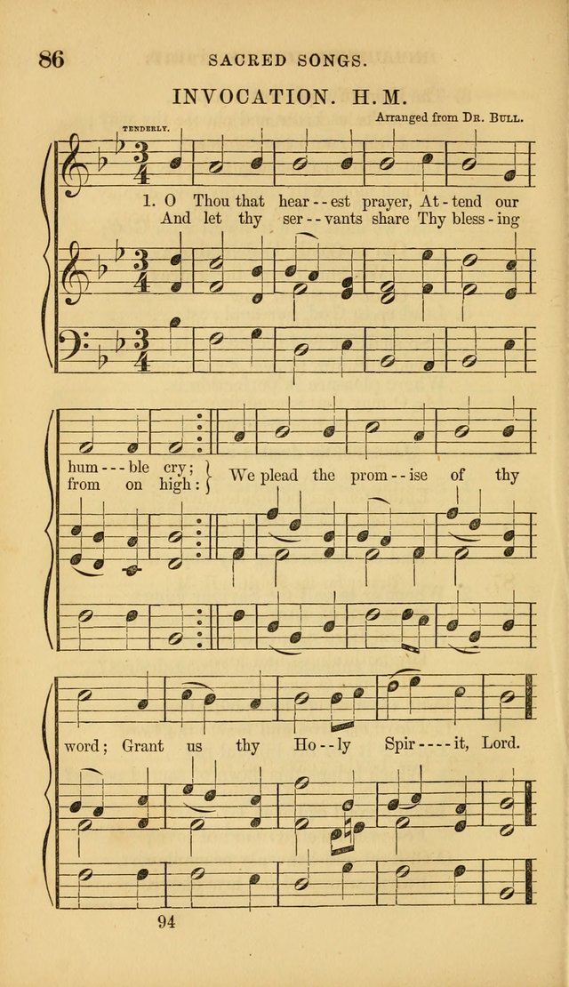 Sacred Songs for Family and Social Worship: comprising the most approved spiritual hymns with chaste and popular tunes ( New ed. rev. and enl.) page 94