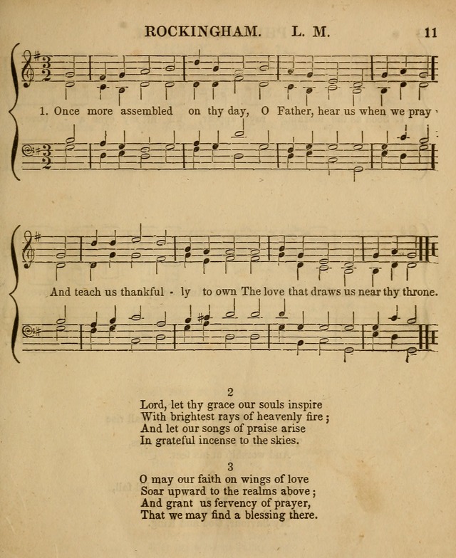 The Sabbath School Harp: being a selection of tunes and hynns, adapted to the wants of Sabbath schools, families, and social meetings (2nd ed.) page 11