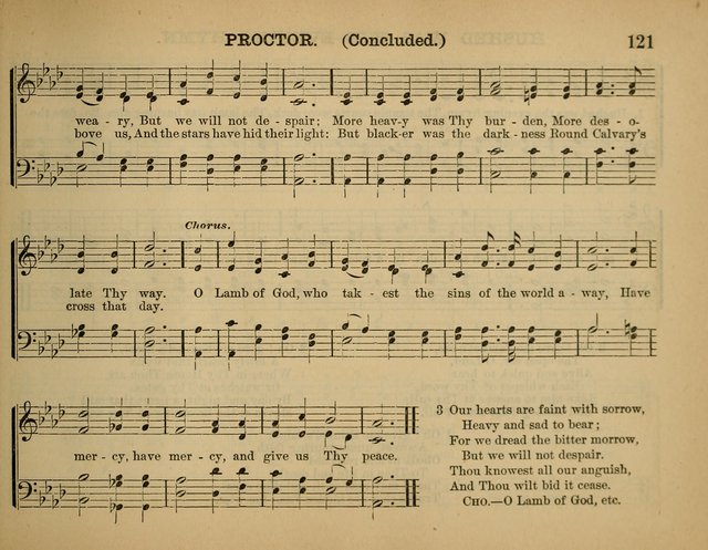 The Sunday School Hymnal: a collection of hymns and music for use in Sunday school services and social meetings page 121