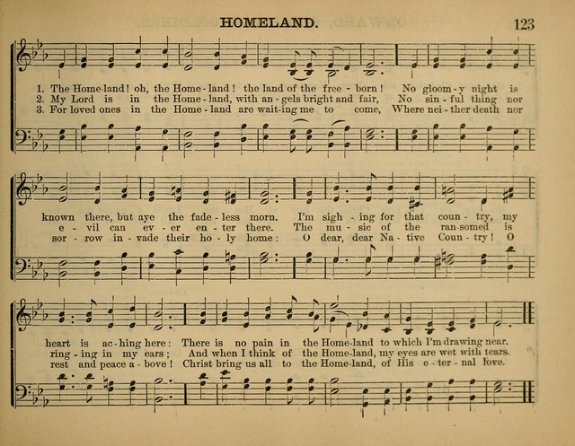 The Sunday School Hymnal: a collection of hymns and music for use in Sunday school services and social meetings page 123