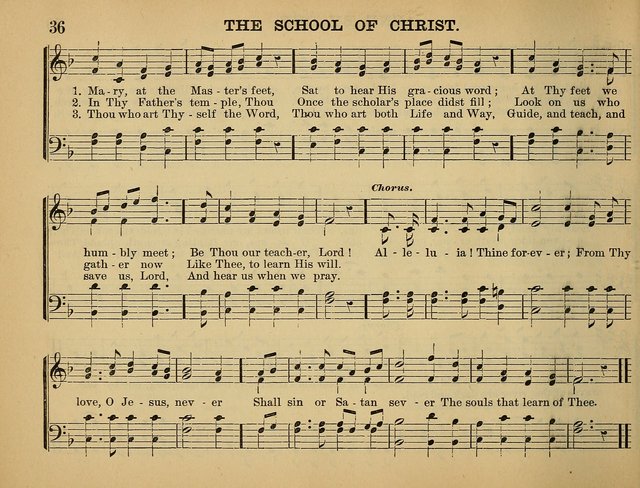 The Sunday School Hymnal: a collection of hymns and music for use in Sunday school services and social meetings page 36