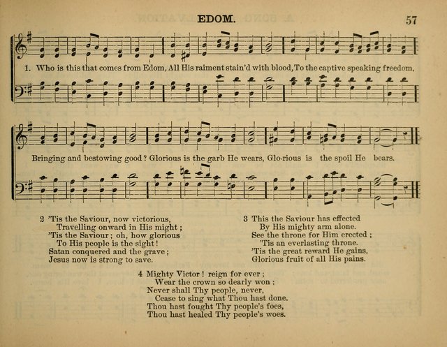 The Sunday School Hymnal: a collection of hymns and music for use in Sunday school services and social meetings page 57