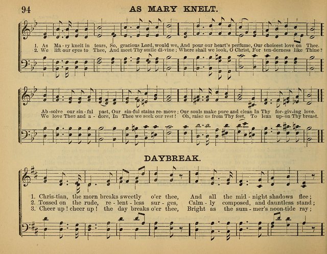 The Sunday School Hymnal: a collection of hymns and music for use in Sunday school services and social meetings page 94