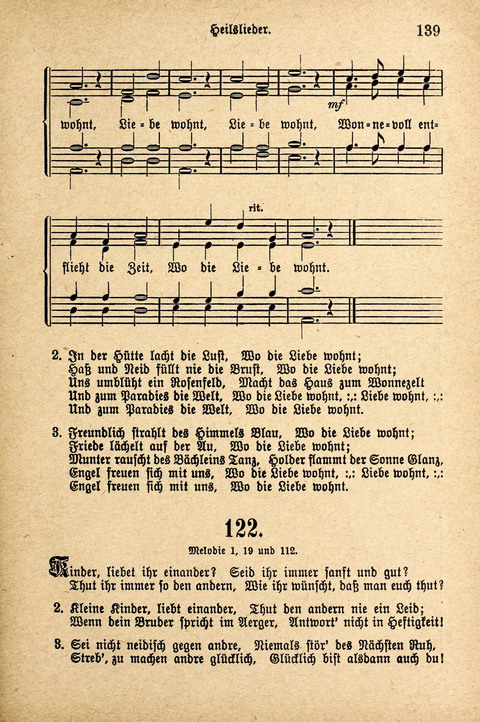Sonntagsschulharfe: Eine Sammlung auserlesener Lieder und Melodien für die Jugend page 139