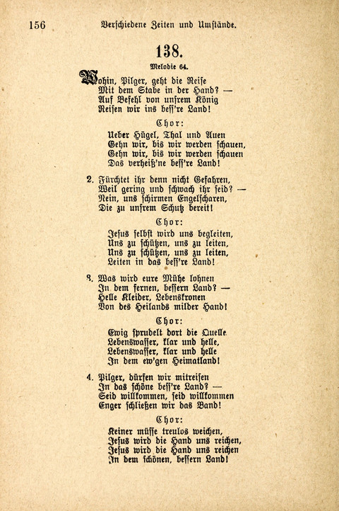 Sonntagsschulharfe: Eine Sammlung auserlesener Lieder und Melodien für die Jugend page 156