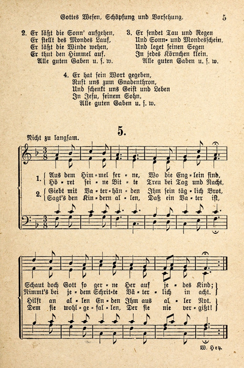 Sonntagsschulharfe: Eine Sammlung auserlesener Lieder und Melodien für die Jugend page 5
