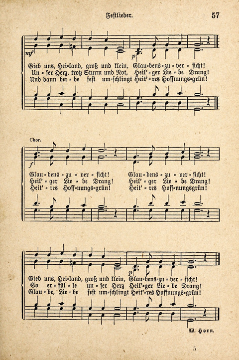 Sonntagsschulharfe: Eine Sammlung auserlesener Lieder und Melodien für die Jugend page 57
