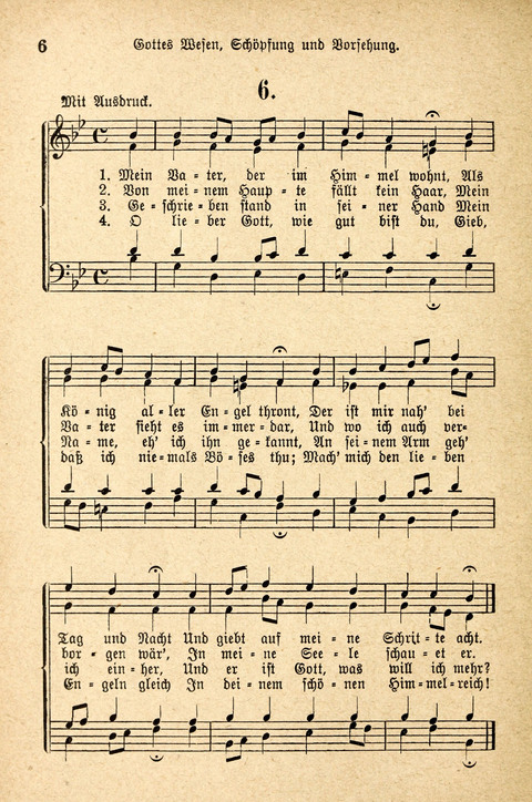 Sonntagsschulharfe: Eine Sammlung auserlesener Lieder und Melodien für die Jugend page 6