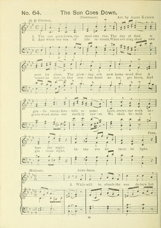 The Sabbath School Hymnal, a collection of songs, services and responses for Jewish Sabbath schools, and homes 4th rev. ed. page 61