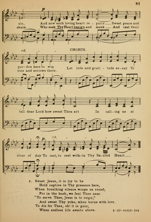 Sunday School Hymn Book page 81