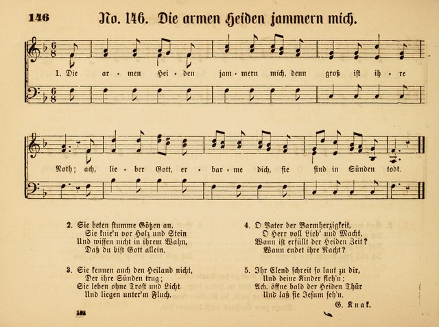 Sonntags-Schul-Harfe: sammlung drei- und vierstimmiger Lieder, Choräle und Responsorien: der Jugend der deutschen evang.-lutherischen Kirche in Amerika (Neuestes Aufl.) page 130