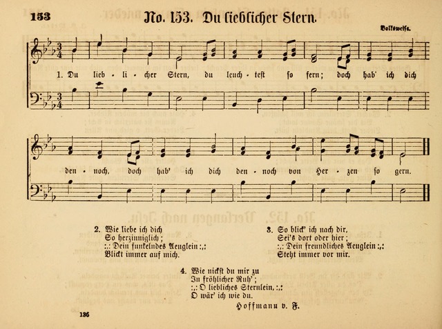 Sonntags-Schul-Harfe: sammlung drei- und vierstimmiger Lieder, Choräle und Responsorien: der Jugend der deutschen evang.-lutherischen Kirche in Amerika (Neuestes Aufl.) page 134
